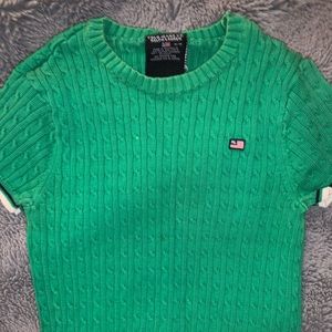 green ralph lauren sweater top